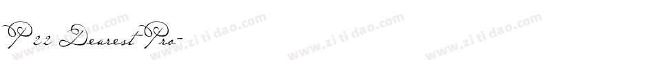 P22 Dearest Pro字体转换